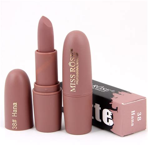 Lipsticks For Women Sexy Brand Lips Color Cosmetics Waterproof Long Lasting Miss Rose Nude