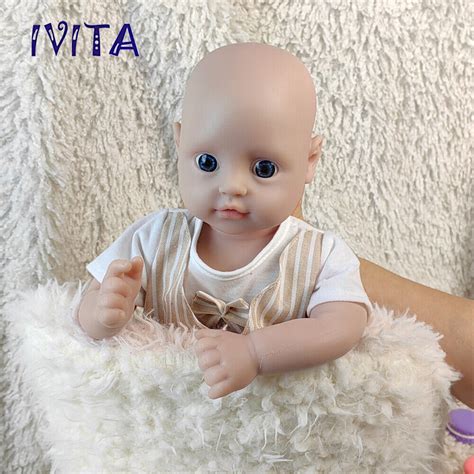 IVITA 18 Reborn Baby Doll Boy Newborn Full Body Silicone Lifelike Real