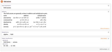 Logic Field Axioms In Mathematica Mathematica Stack Exchange