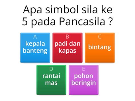 Simbol Simbol Pancasila Quiz