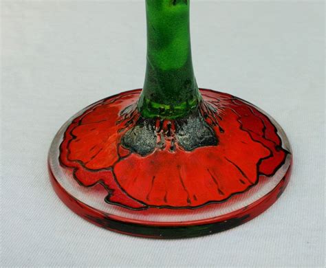 Poppy Gin Glass Hand Painted Gin Glass Red Poppies Glass Etsy Uk