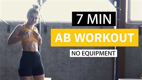 Intense 7 Min AB Workout No Equipment YouTube