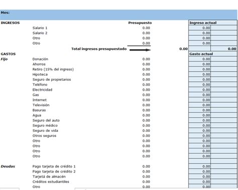 Plantillas De Ppto Gratis En Excel Para Cualquier Uso Plantillas De