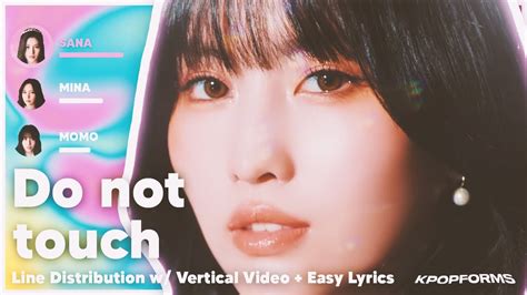 Do Not Touch Misamo Vertical Video Easy Lyrics Youtube