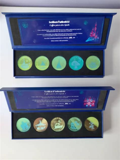 COFFRETS PIÈCES ARRIBAS Edition Limitée 30 ans Disneyland Paris EUR 395