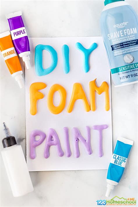 DIY Foam Paint Recipe – 3D Artwork with Puffy Paint – Best Pixel Design