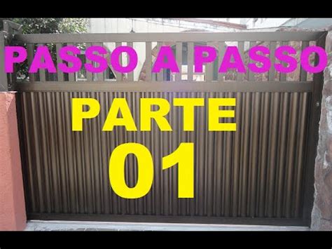 Passo a Passo Como fazer portão de alumínio PARTE 01 YouTube