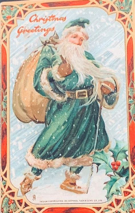 Rare Antique Embossed Christmas Postcard Christmas Etsy Christmas