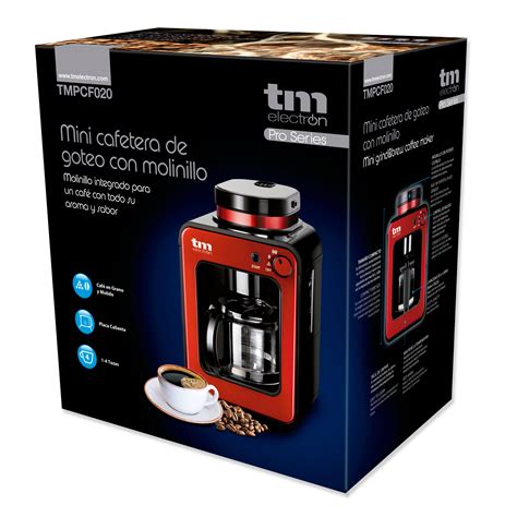 Mini Cafetera De Goteo Con Molinillo TMPCF020R TM ELECTRON