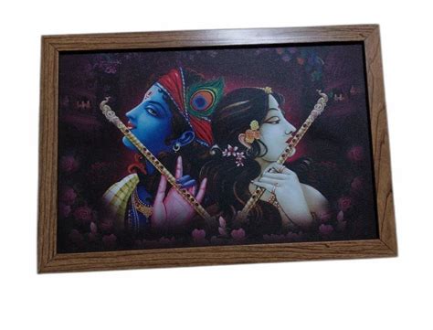 Radha Krishna Wooden Photo Frame Home At Rs Piece In Rajkot Id