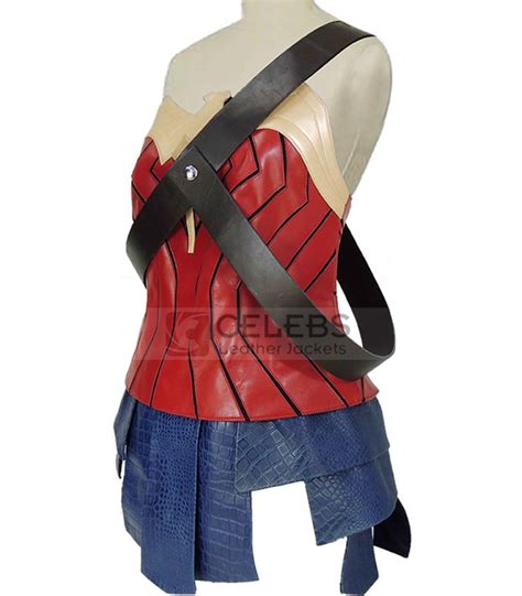 Wonder Woman Gal Gadot Leather Costume CLJ