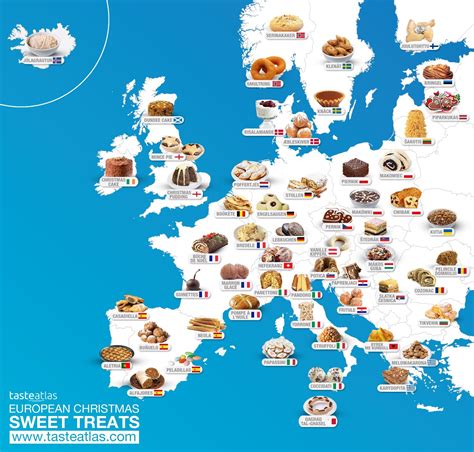 DataViz As Maps European Christmas Sweet Treats Michael Sandberg S