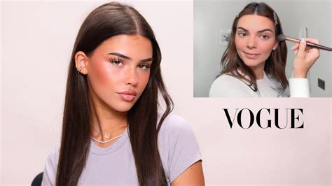 Recreating Kendall Jenners Vogue Makeup Tutorial YouTube