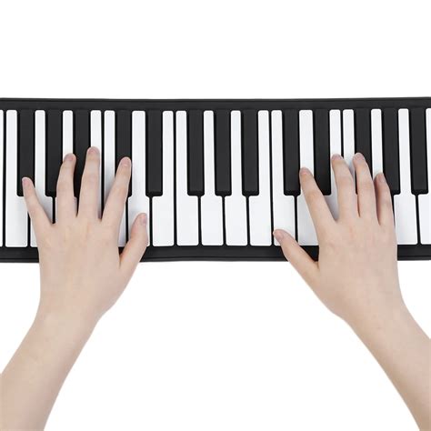 Hand Roll Electronic Piano Flexible Roll Up 88 Keys USB Keyboard