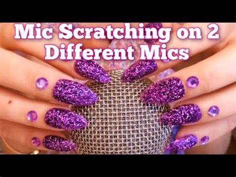 ASMR BRAIN Massage Mic Scratching With Without Cover On 2 Different