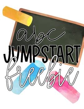 ABC Jumpstart FREEBIE by Jelly Bean Queen | TPT