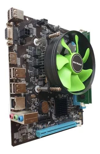 Kit I Ghz Placa M E B Gb Ddr Cooler Novo