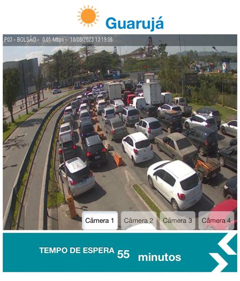 Tempo De Espera Na Fila Da Balsa Entre Guaruj E Santos Chega A