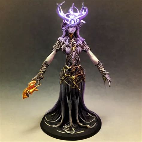 Enchanting Lich Enchantress Full Body Perspective Stable Diffusion