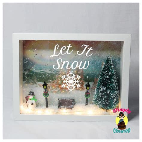 Light Up Christmas Shadow Boxes Etsy Christmas Shadow Boxes Fun