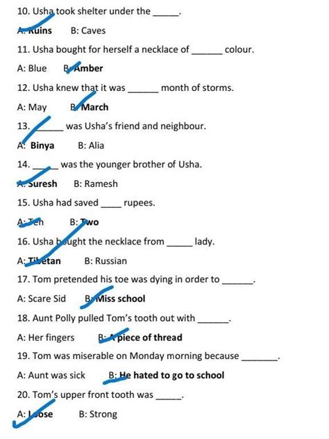 English Choose The Correct Answer Brainly In