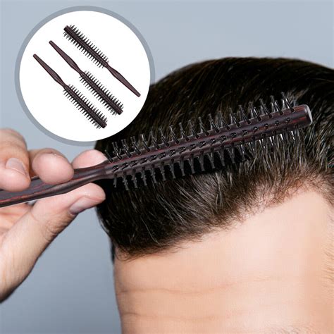 3 Pcs Friseurbürste Haarstylingbürste Lockenkamm Aus Birnenholz Hair