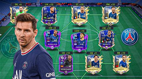 PSG Paris Saint Germain Best Special Squad Builder Messi Mbappe