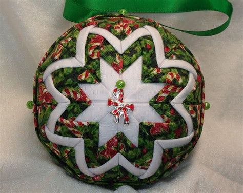 Quilted Christmas No Sew Ornament Complete Pattern Etsy Fabric