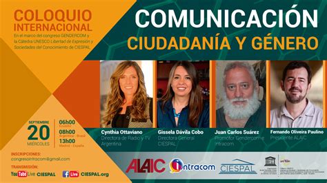 Coloquio Internacional Comunicación Ciudadanía Y Género Alaic