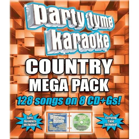 Various Artists Party Tyme Karaoke Country Mega Pack [8 Discs] Cd