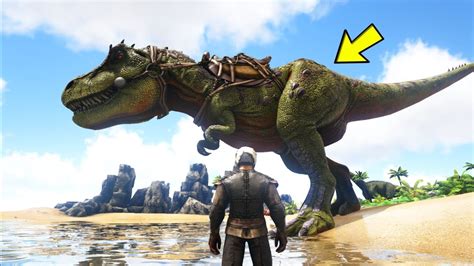 I Finally Tamed A T Rex Ark Survival Evolved Part Youtube