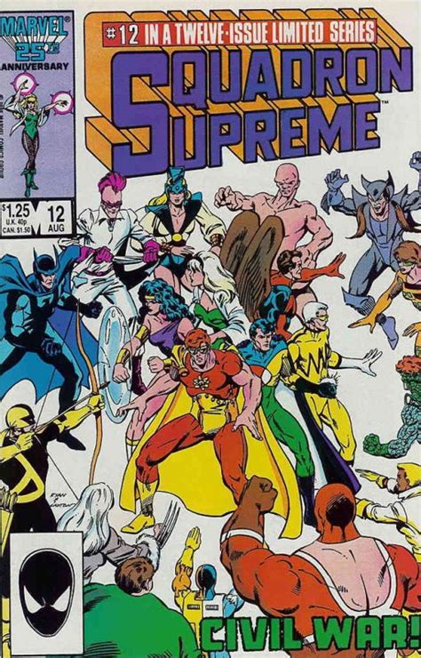 Squadron Supreme 12 FN Marvel Mark Gruenwald Comic Books