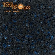 Crystal Shining Blue Quartz Stone Tiles Quartz Stone Slabs Blue