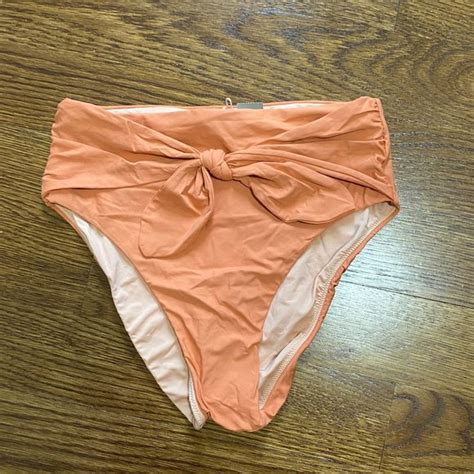 J Crew Swim Nwt J Crew Highcut Tiewaist Bikini Bottom Poshmark