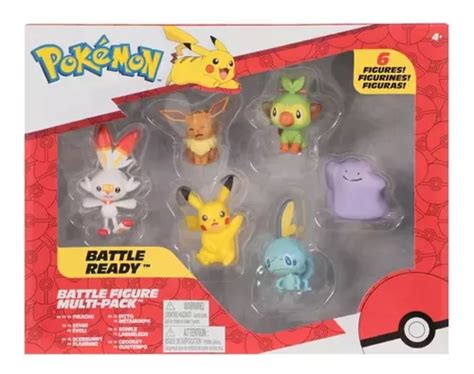 Pokémon Battle Ready 6 Figuras Originales Jazwares Envío gratis