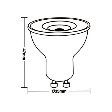 Lâmpada Led Taschibra Mini Dicroica TDL 20 MR11 3 5W Bivolt GU10 6500K