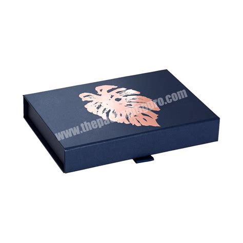 Luxury Flat Pack Folding Cardboard Paper Shoe Box Ribbon Closures Book Shaped Foldable Packaging