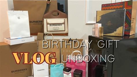 Vlog 20대 생일선물 언박싱 20대 생일선물 추천 아이패드에어 버버리캔버스백 아이패드 언박싱 여자친구