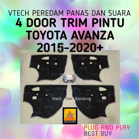 Jual Peredam Suara Akustik 4 Door Trim Pintu Samping Toyota Avanza 2015