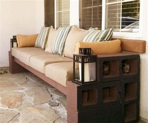 Diy Cinder Block Bench In The Garden Creative Ideas For Your Patio