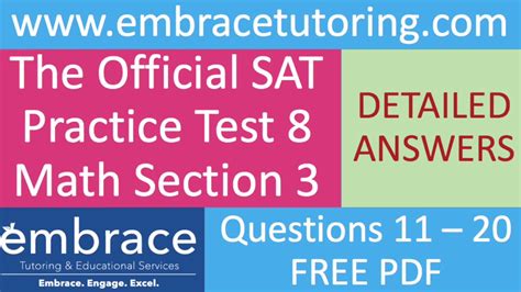 Sat Practice Test 8 Answers Sat Practice Test Answers 2004 0