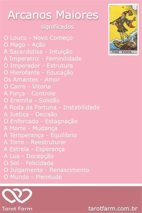 O Significado Dos Arcanos Maiores Do Tarot No Amor😬 Explore A