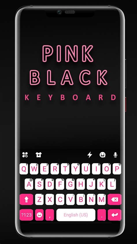 Pink Black Chat Keyboard Theme Apk สำหรับ Android ดาวน์โหลด