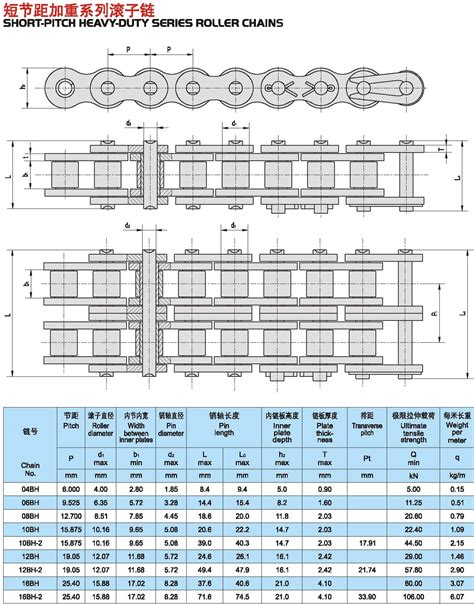 Iso Ansi Short Pitch Heavey Duty Series Roller Chains China