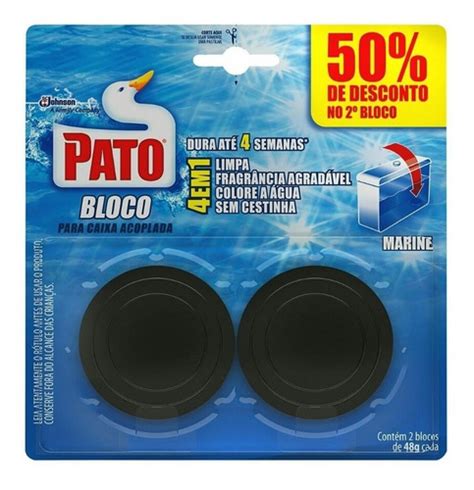 Pedra Sanitária Para Caixa Acoplada Pato Kit 2 Blocos