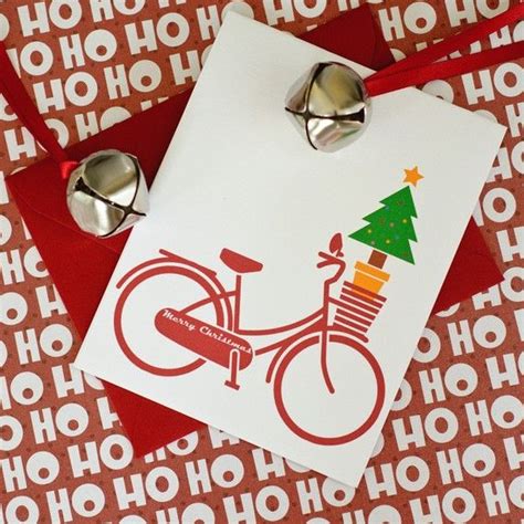 Bicycle Merry Christmas Card Featuring 3 By Inkspotworkshop 2100