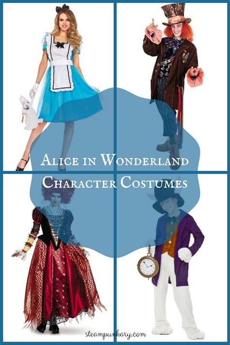 alice  wonderland character costumes mad hatter march hare white