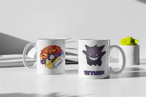 Kubek Z Nadrukiem Do Herbaty Dla Dzieci Prezent POKEMON GENGAR Z