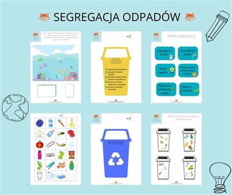 Segregacja odpadów karty pracy dla dzieci pdf Gdańsk Kup teraz na