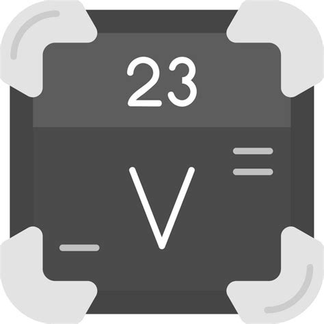 Vanadium Grey Scale Icon Vector Art At Vecteezy